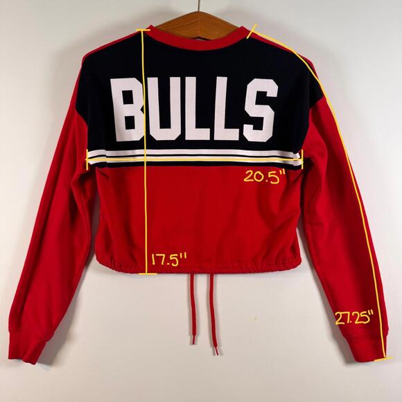 Chicago Bulls Cropped Sweatshirt - Small - Picture 7 of 8